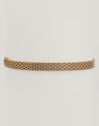 Pulsera Tape Acero Baño Oro