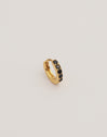 Cleo M Black Gold Hoop Single Earring