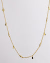 Mini Spark Drop Gold Necklace