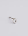 Number Silver Single Earring