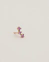 Triple Spark Lavender Gold Single Earring