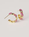 Pendientes Aro Twist Spark Baño Oro