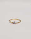Clover Lavender Gold Ring
