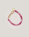 Rosé Stones Stainless Steel Gold Bracelet