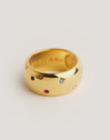 Anello Curve Rainbow in Acciaio placcato Oro - vista 6