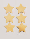 Big Stars Stainless Steel Gold Earrings