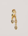 Pendiente Suelto Doble Drip Baño Oro