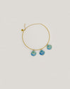 Choker Shelly Blue Aço Banho Ouro