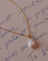 Gala Pearl Stainless Steel Gold Necklace