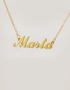 Collar Personalizado Carrie Plata Baño Oro