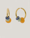 Pendientes Aro Carmen True Bomb Colors Acero Baño Oro