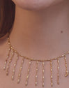 Collar Zafira Acero Baño Oro