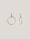 Pendientes Ophelia Rosa Baño Oro