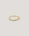 Anillo Fino Scarlett Blanco Baño Oro - vista 4