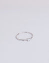 Single Spark Silver Ring