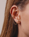 Single Zoe Earring Gold Plated