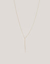 Fine Tressia Y Stainless Steel Gold Necklace
