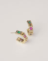 Sand Colors Gold Hoop Earrings