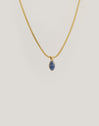 Collar Alma Cianita Acero Baño Oro - vista 7