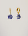 Boucles D’oreilles Créoles Santorini Stone Plaqué Or