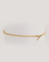 Bracelet Single Letter en Acier plaqué or - vista 7