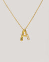 Personalized Shiny Letter Gold Necklace