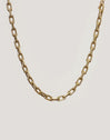 Collar Big Link Acero Baño Oro