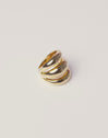 Anillo Dune Aire Acero Baño Oro