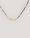 Mamá Heart Tourmaline Stainless Steel Gold Necklace