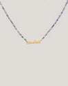 Abuela Heart Cianita Stainless Steel Gold Necklace