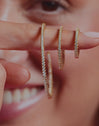 Scarlett L Gold Hoop Rings 