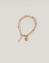 Pulsera Double Glam Acero Baño Oro