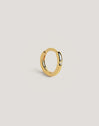 Einzelner Klein Spark M Creolen-Ohrring mit 18kt Goldbeschichtung