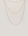 Collar Cleopatra Mini Twist Acero Baño Oro - vista 6