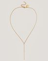 Collier Y Stick en acier plaqué or - vista 6