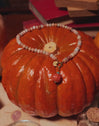 Pumpkin Stones Stainless Steel Gold Necklace