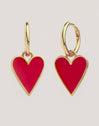 Pendientes Lovely Heart Baño Oro