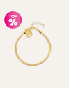 Bracelet Lisse S Acero Baño Oro