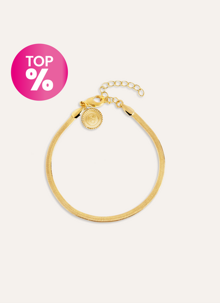 Pulsera Lisse S Acero Baño Oro