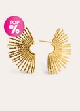 Boucles D'oreilles Sunbeam Acier Plaqué Or