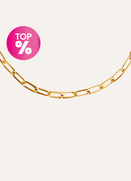 Halskette Chic Edelstahl mit Goldbeschichtung