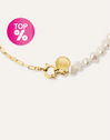 Colar Chic Pearl Aço Banho de Ouro