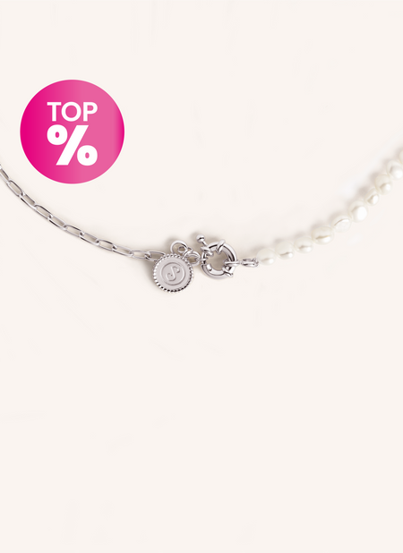 Chic Pearl Halskette Edelstahl