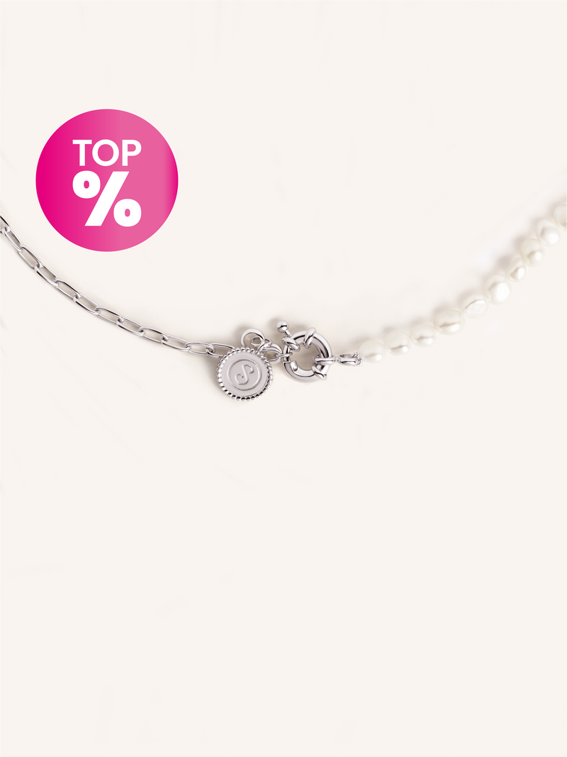 Colar Chic Pearl Aço