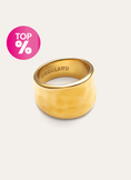 Bague My Ocean Acier Plaqué Or