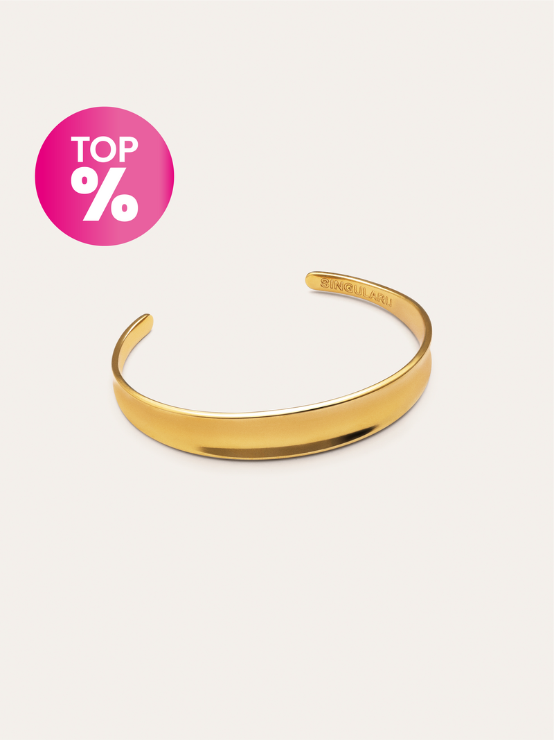 Brazalete Easy Acero Baño Oro