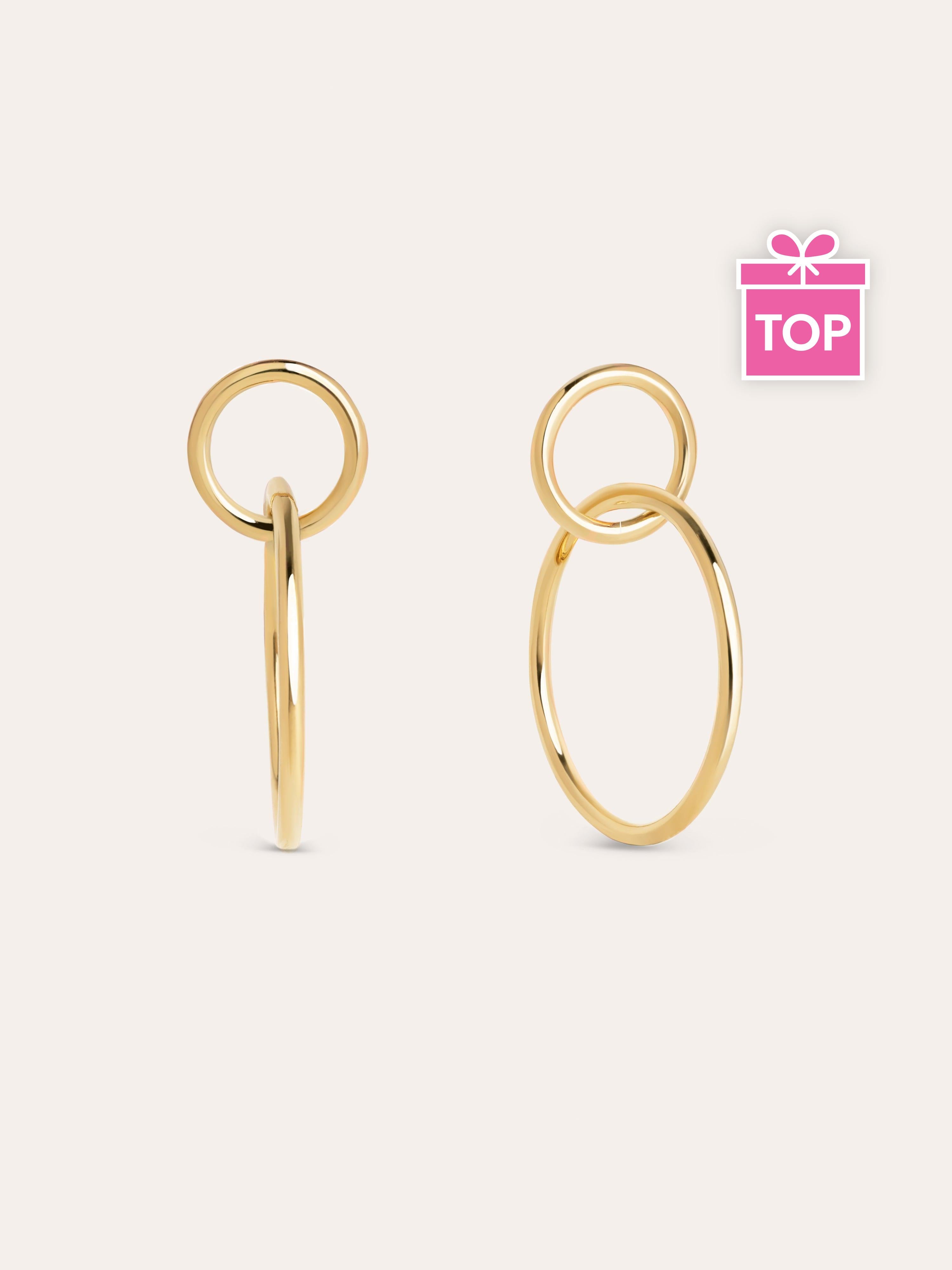 Pendientes Sister Baño Oro