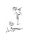 Pendientes Star Punk Plata