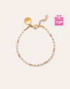 Pulsera Floral Colors Acero Baño Oro