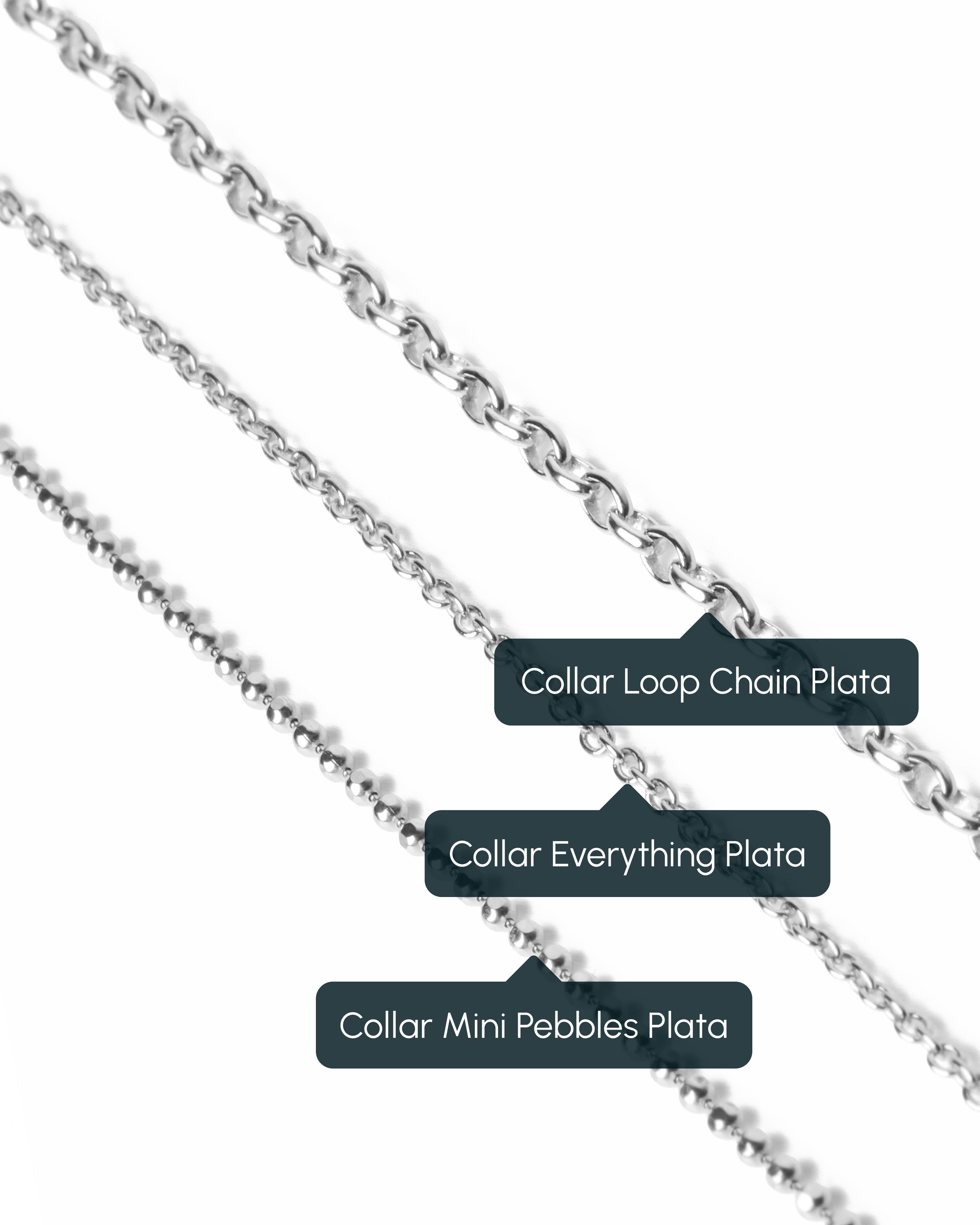 Collar Everything Plata Puesta